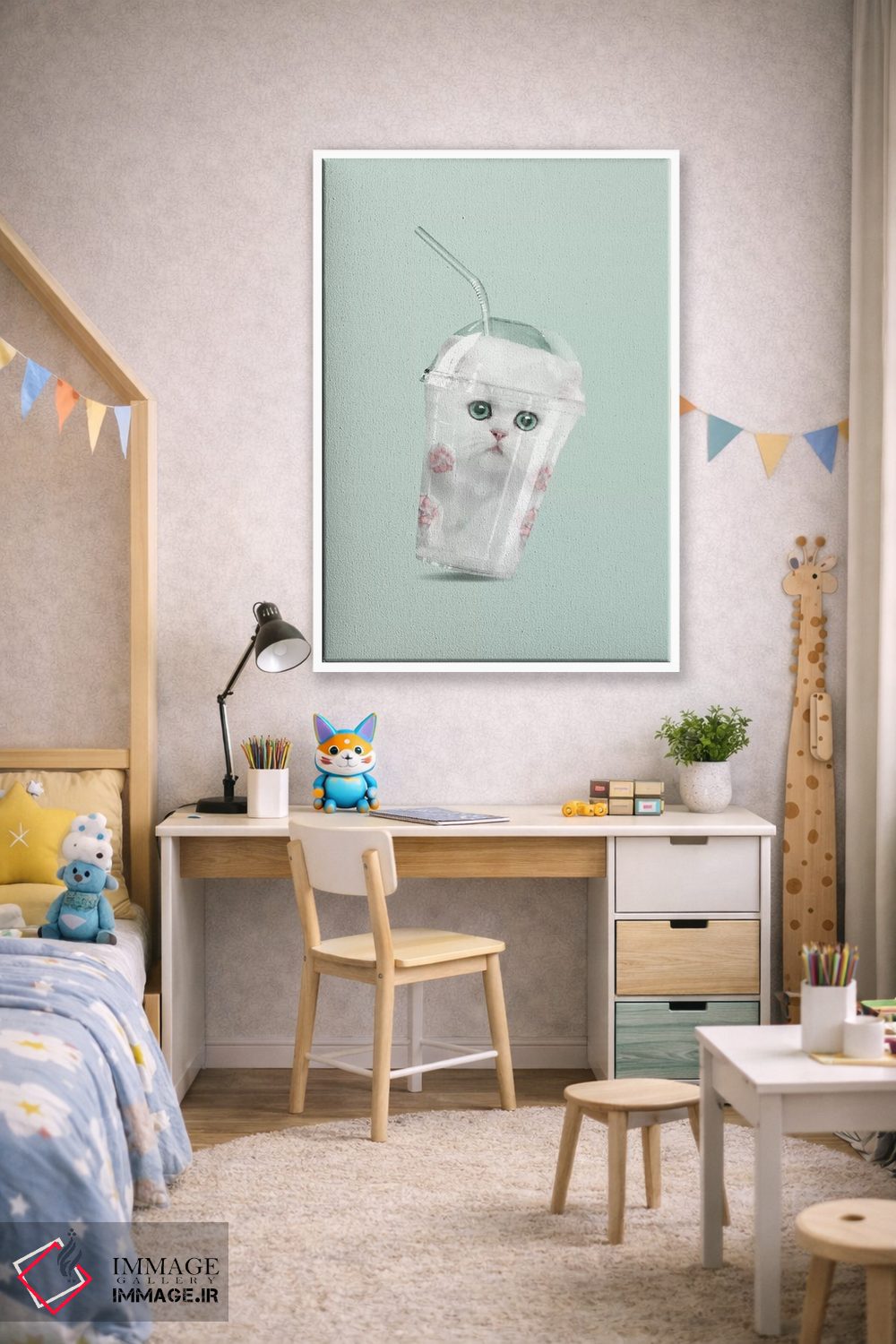 تابلو دکوراتیو "شیک گربه ای" اثر یوناس لوس - D1W