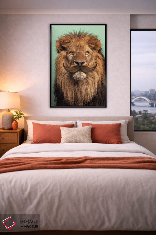 تابلو دکوراتیو "شیر ریش دار" اثر یوناس لوس - D5B