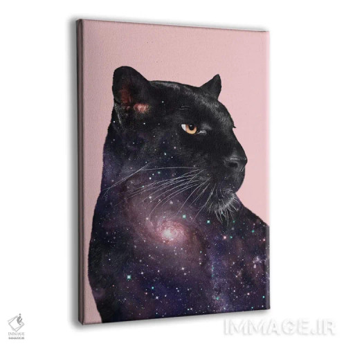 تابلو دکوراتیو "پلنگ کهکشانی" اثر یوناس لوس - نمای پرسپکتیو محصول