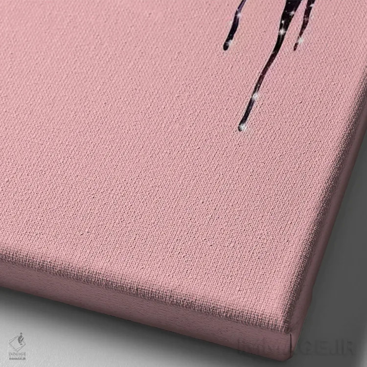 تابلو دکوراتیو "پیتزای کهکشانی" اثر یوناس لوس - نمای نزدیک بافت بوم