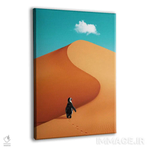 تابلو دکوراتیو "پنگوئن در تعطیلات" اثر یوناس لوس - نمای پرسپکتیو محصول