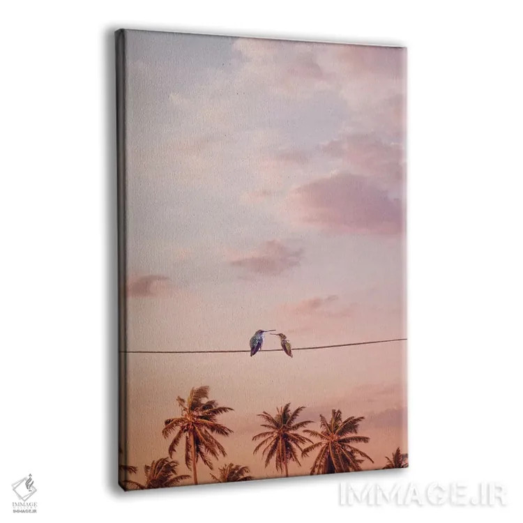 تابلو دکوراتیو "مرغ های مگس خوار عاشق" اثر یوناس لوس - نمای پرسپکتیو محصول