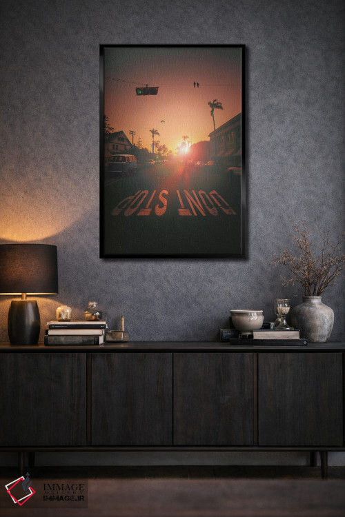 تابلو دکوراتیو "متوقف نشو" اثر یوناس لوس - D2B