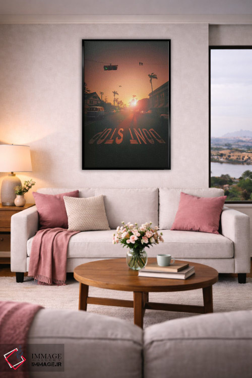 تابلو دکوراتیو "متوقف نشو" اثر یوناس لوس - D4B