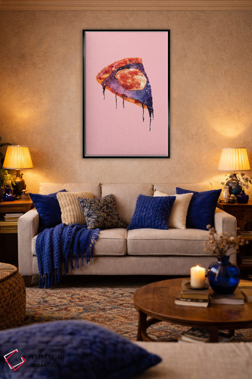 تابلو دکوراتیو "پیتزای کهکشانی" اثر یوناس لوس - D5B