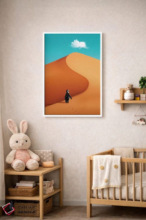 تابلو دکوراتیو "پنگوئن در تعطیلات" اثر یوناس لوس - D2W