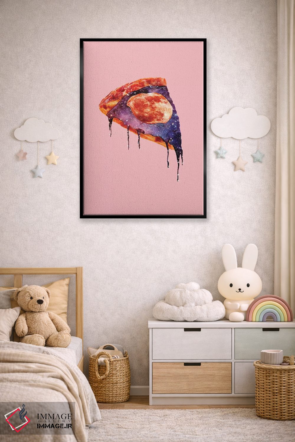 تابلو دکوراتیو "پیتزای کهکشانی" اثر یوناس لوس - D6B