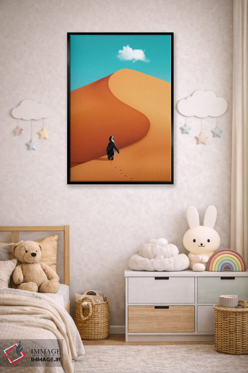 تابلو دکوراتیو "پنگوئن در تعطیلات" اثر یوناس لوس - D4B