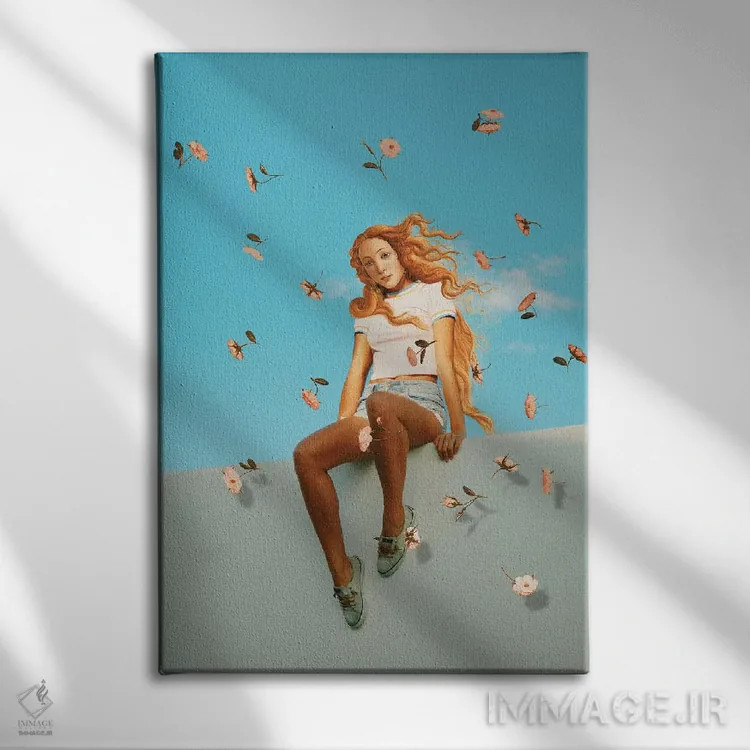 تابلو دکوراتیو "ونوس نوستالژیک" اثر یوناس لوس - نمای روبهرو روی دیوار