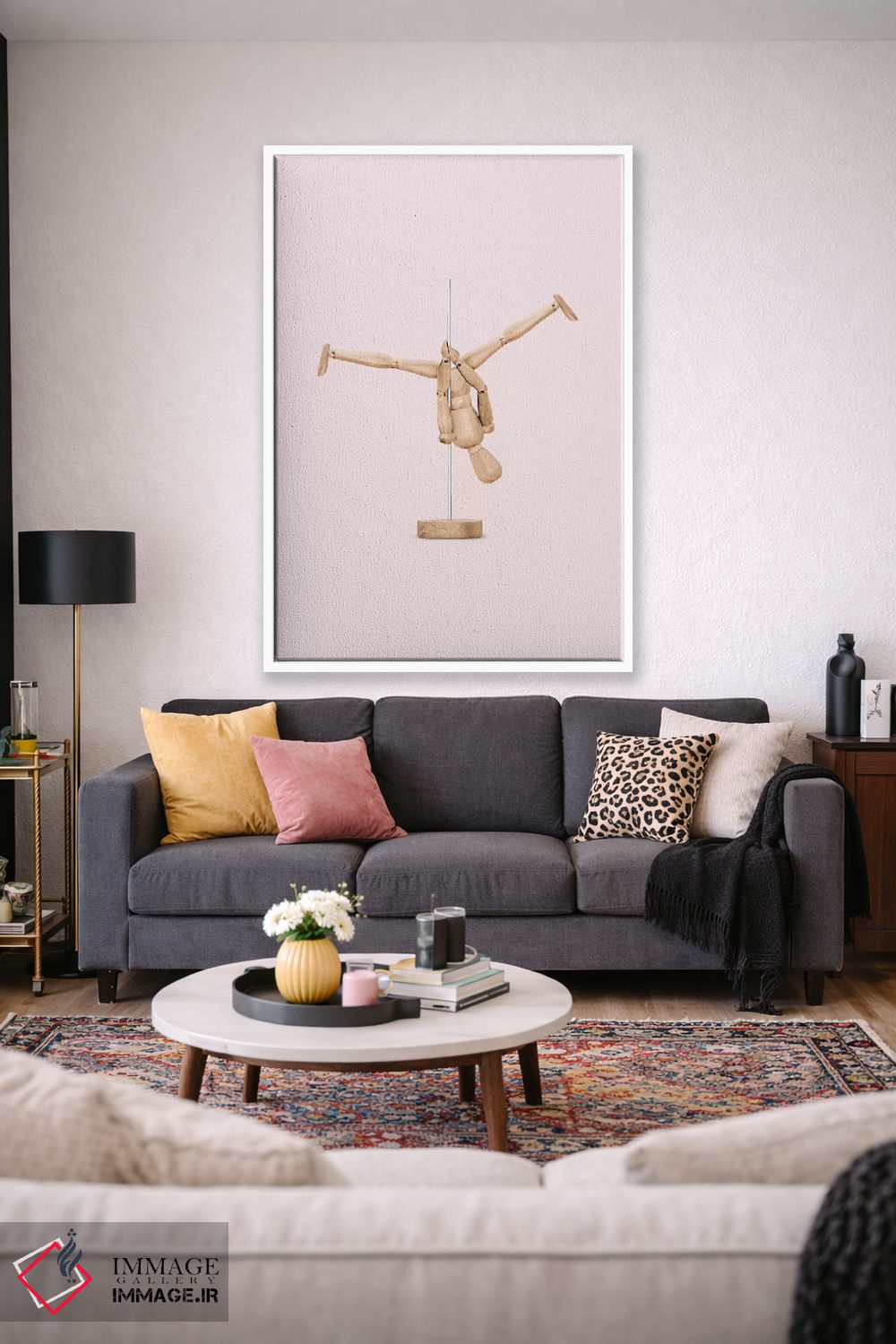 تابلو دکوراتیو "مانکن رقص میله ای" اثر یوناس لوس - D1W