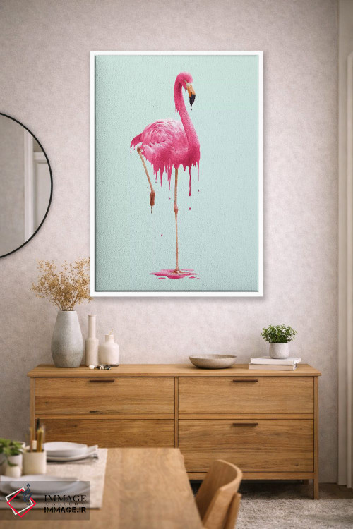 تابلو دکوراتیو "فلامینگوی ذوب شونده" اثر یوناس لوس - D2W