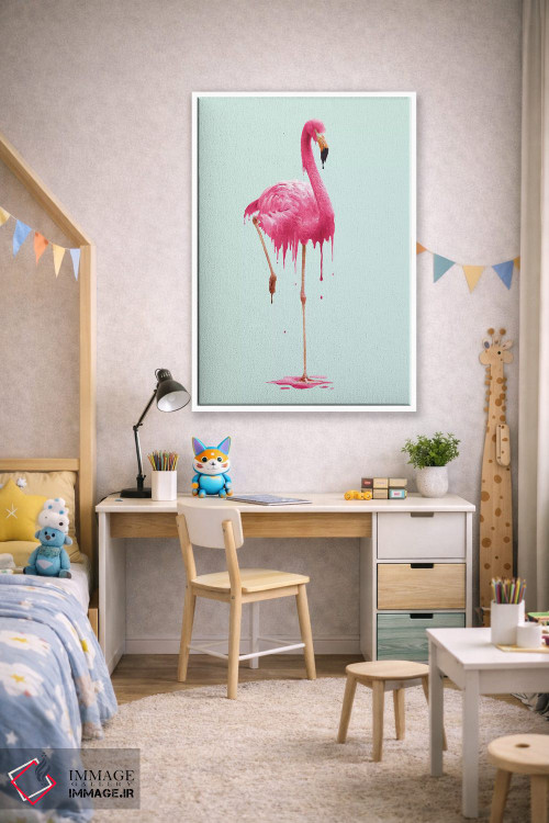 تابلو دکوراتیو "فلامینگوی ذوب شونده" اثر یوناس لوس - D1W