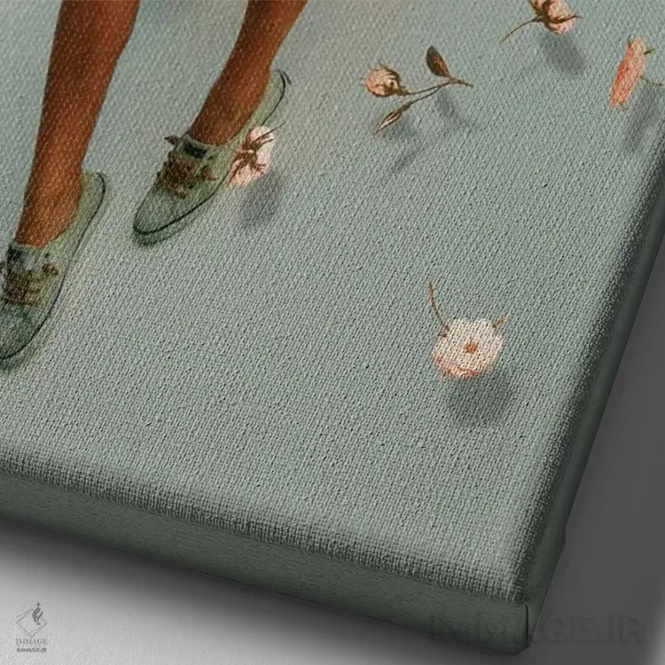 تابلو دکوراتیو "ونوس نوستالژیک" اثر یوناس لوس - نمای نزدیک بافت بوم