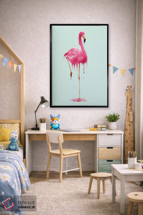 تابلو دکوراتیو "فلامینگوی ذوب شونده" اثر یوناس لوس - D3B