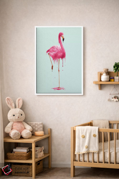 تابلو دکوراتیو "فلامینگوی ذوب شونده" اثر یوناس لوس - D4W