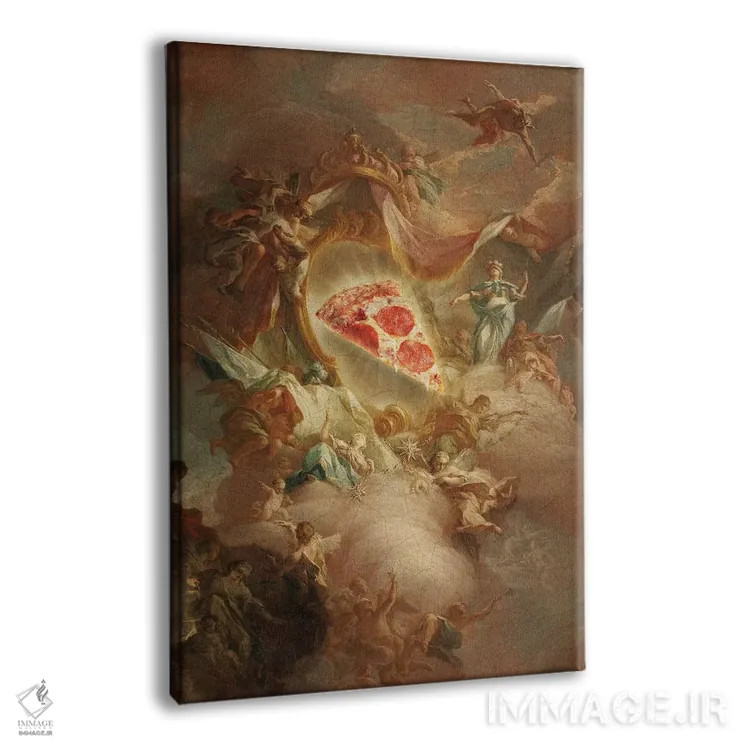 تابلو دکوراتیو "پیتزای مقدس" اثر یوناس لوس - نمای پرسپکتیو محصول