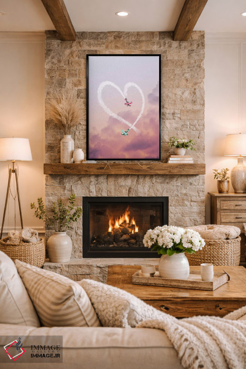 تابلو دکوراتیو "عشق در هواست" اثر یوناس لوس - D2B