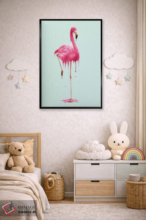تابلو دکوراتیو "فلامینگوی ذوب شونده" اثر یوناس لوس - D6B