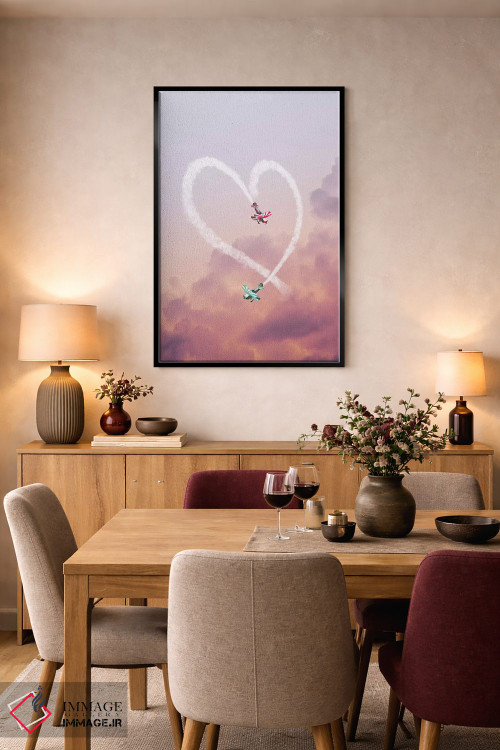 تابلو دکوراتیو "عشق در هواست" اثر یوناس لوس - D4B