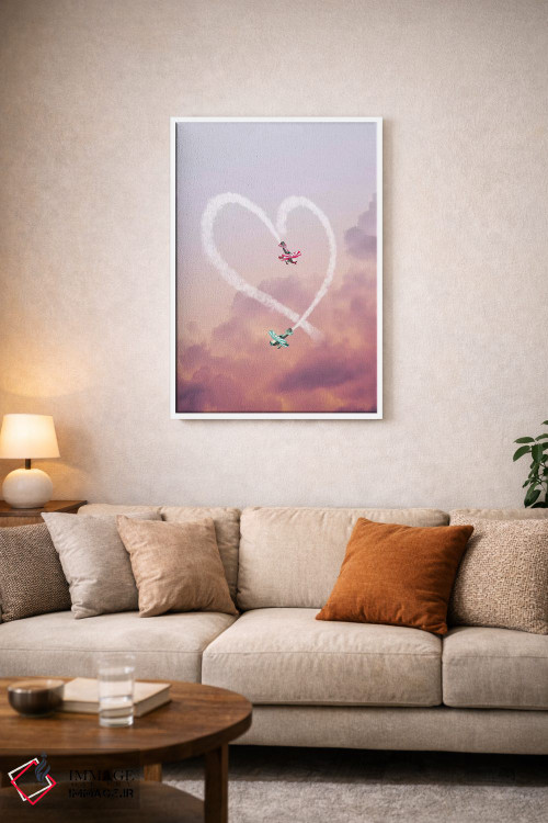 تابلو دکوراتیو "عشق در هواست" اثر یوناس لوس - D3W