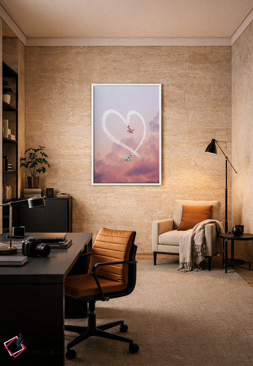 تابلو دکوراتیو "عشق در هواست" اثر یوناس لوس - D6W