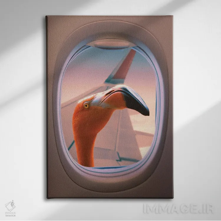 تابلو دکوراتیو "مسافر قاچاقی" اثر یوناس لوس - نمای روبهرو روی دیوار