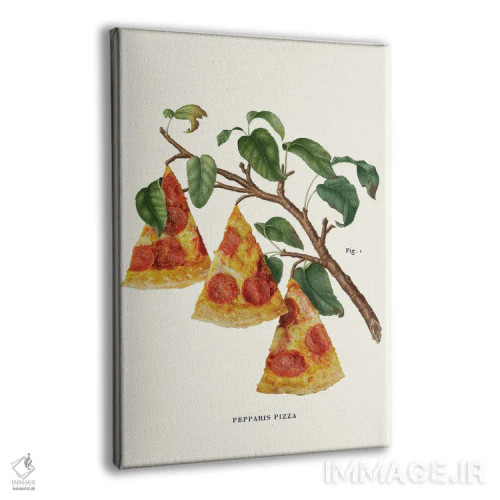 تابلو دکوراتیو "کارخانه پیتزا" اثر یوناس لوس - نمای پرسپکتیو محصول