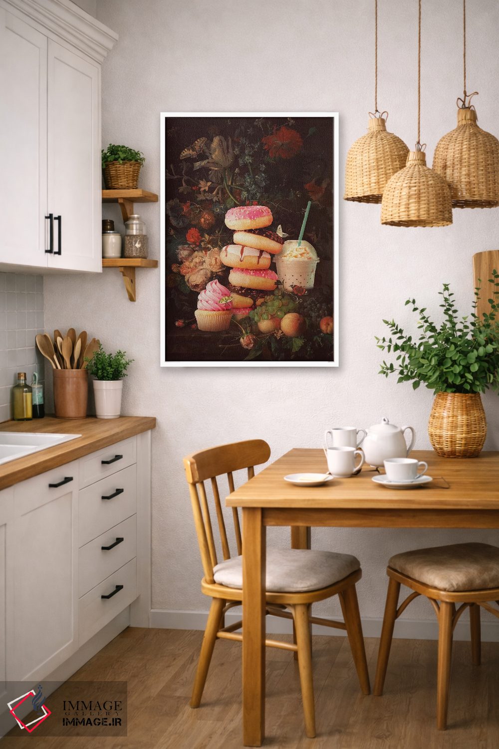 تابلو دکوراتیو "دسته گل شیرین" اثر یوناس لوس - D5W