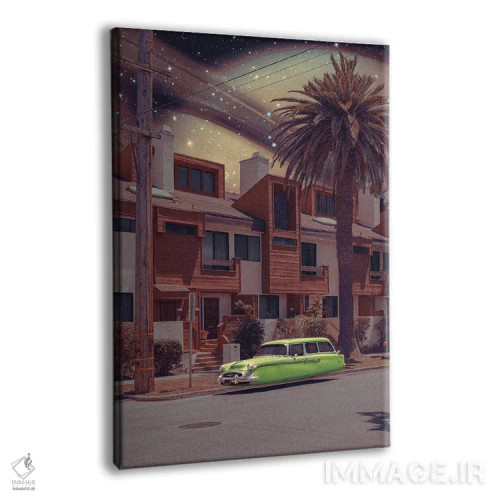 تابلو دکوراتیو "روستای فضایی" اثر یوناس لوس - نمای پرسپکتیو محصول