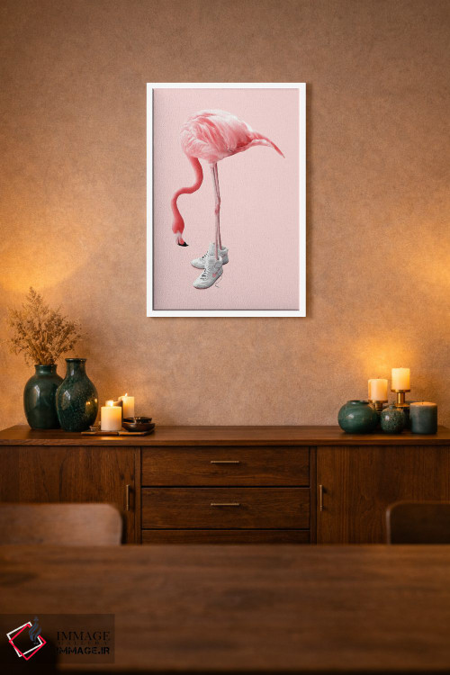 تابلو دکوراتیو "فلامینگوی کفش کتانی" اثر یوناس لوس - D1W