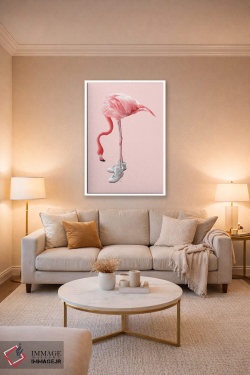 تابلو دکوراتیو "فلامینگوی کفش کتانی" اثر یوناس لوس - D3W
