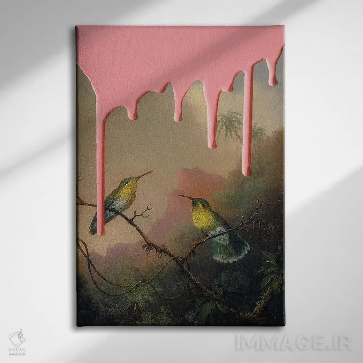 تابلو دکوراتیو "ویرانگری I" اثر یوناس لوس - نمای روبهرو روی دیوار