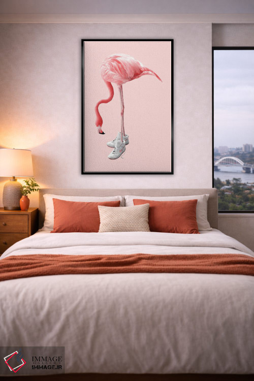 تابلو دکوراتیو "فلامینگوی کفش کتانی" اثر یوناس لوس - D4B