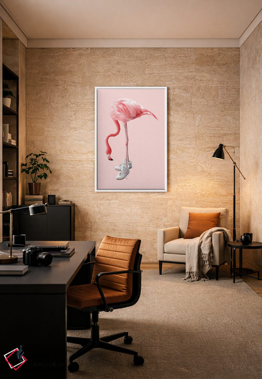 تابلو دکوراتیو "فلامینگوی کفش کتانی" اثر یوناس لوس - D5W