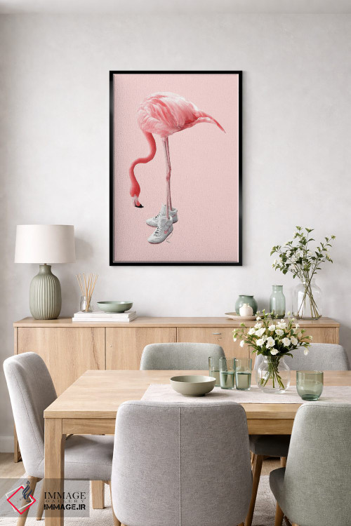 تابلو دکوراتیو "فلامینگوی کفش کتانی" اثر یوناس لوس - D6B