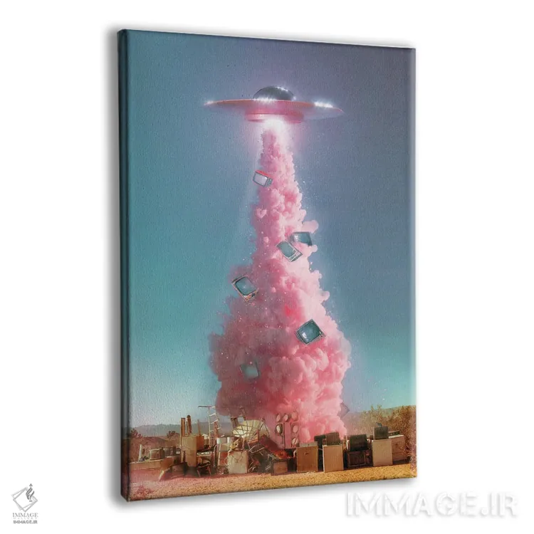 تابلو دکوراتیو "جاسوسی بیگانه فضایی" اثر یوناس لوس - نمای پرسپکتیو محصول