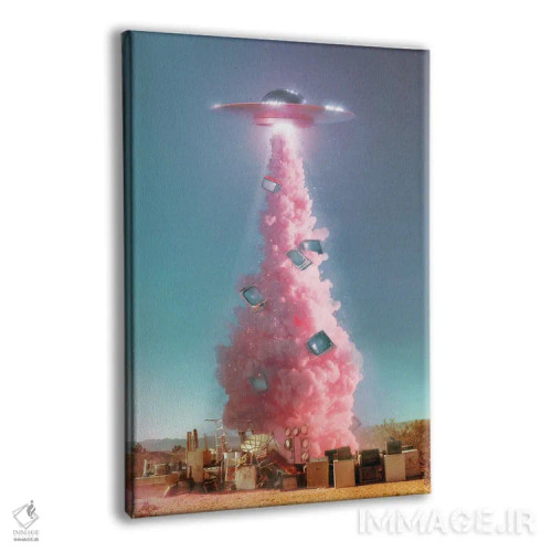 تابلو دکوراتیو "جاسوسی بیگانه فضایی" اثر یوناس لوس - نمای پرسپکتیو محصول