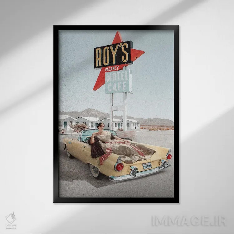 تابلو دکوراتیو "شاهزاده خانم کالیفرنیا" اثر یوناس لوس - نمای قابدار مشکی