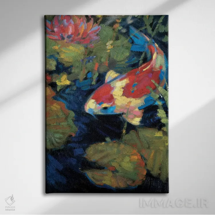 تابلو دکوراتیو "آرامش آسیایی II" اثر لیف استلوند - نمای روبهرو روی دیوار