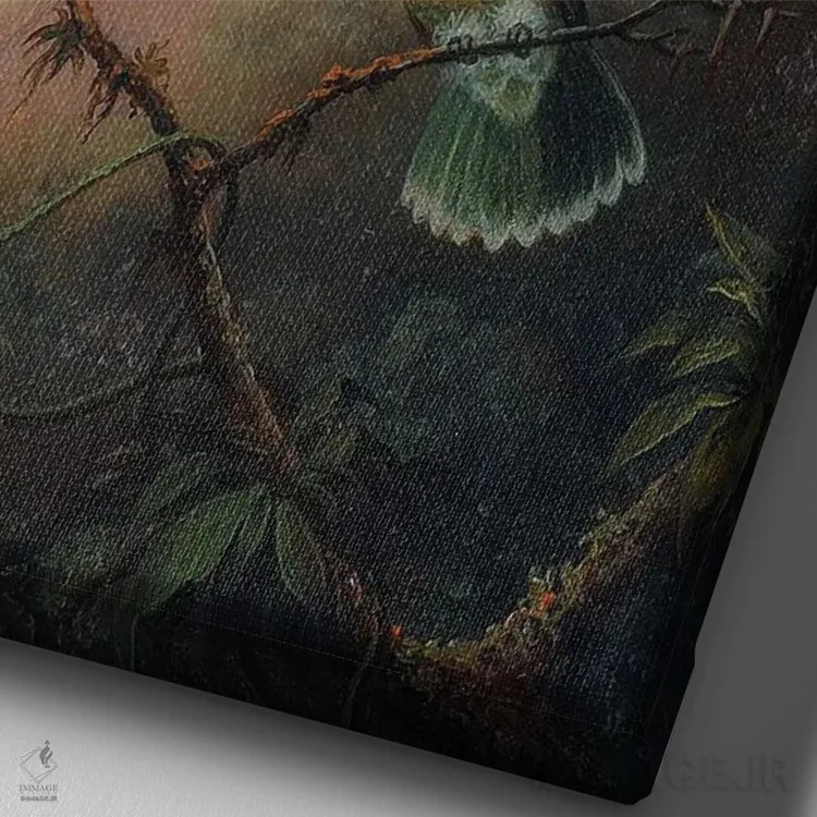 تابلو دکوراتیو "ویرانگری I" اثر یوناس لوس - نمای نزدیک بافت بوم