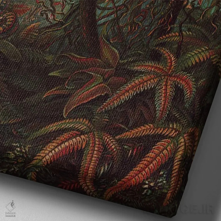 تابلو دکوراتیو "وحشی" اثر یوناس لوس - نمای نزدیک بافت بوم