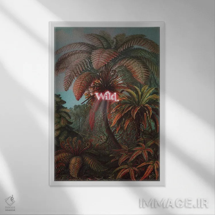 تابلو دکوراتیو "وحشی" اثر یوناس لوس - نمای قابدار سفید