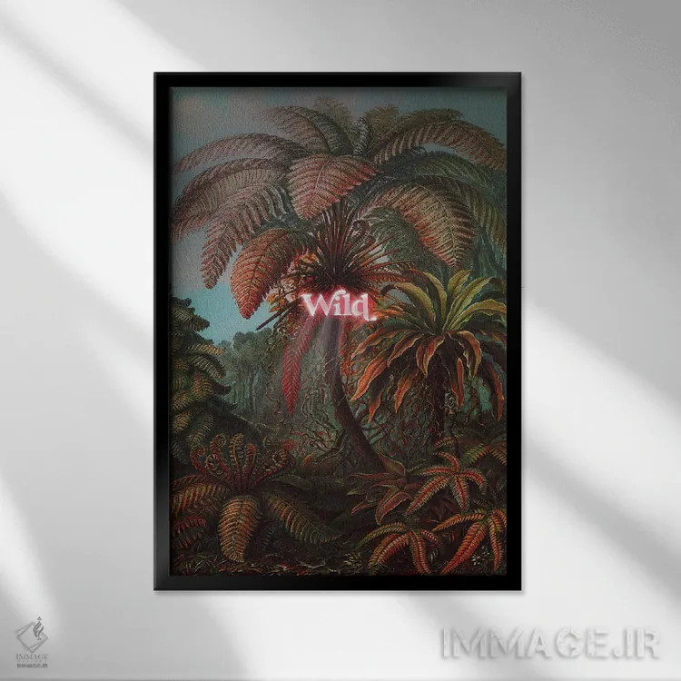 تابلو دکوراتیو "وحشی" اثر یوناس لوس - نمای قابدار مشکی