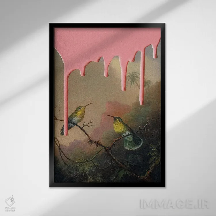 تابلو دکوراتیو "ویرانگری I" اثر یوناس لوس - نمای قابدار مشکی