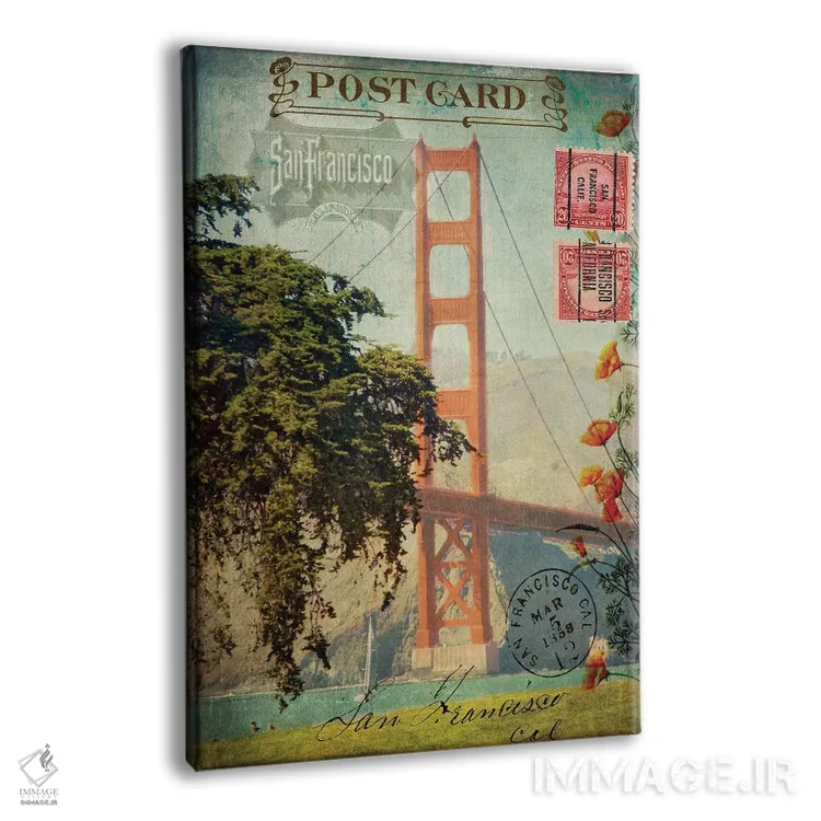 تابلو دکوراتیو "سان فرانسیسکو، کالیفرنیا" اثر سندی لوید - نمای پرسپکتیو محصول