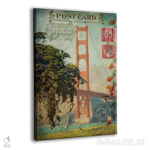 تابلو دکوراتیو "سان فرانسیسکو، کالیفرنیا" اثر سندی لوید - نمای پرسپکتیو محصول