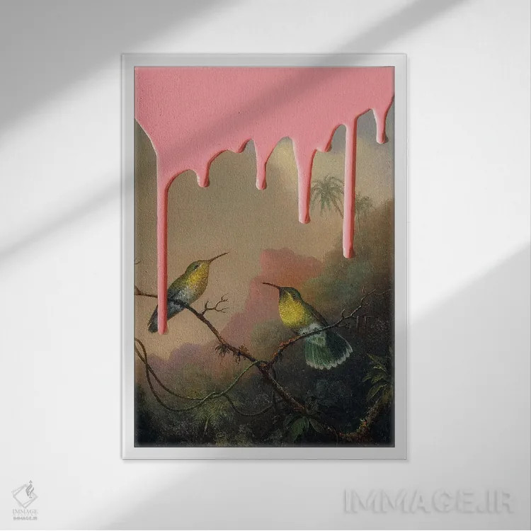 تابلو دکوراتیو "ویرانگری I" اثر یوناس لوس - نمای قابدار سفید