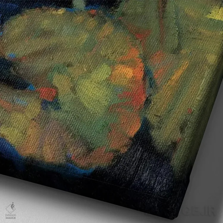 تابلو دکوراتیو "آرامش آسیایی II" اثر لیف استلوند - نمای نزدیک بافت بوم