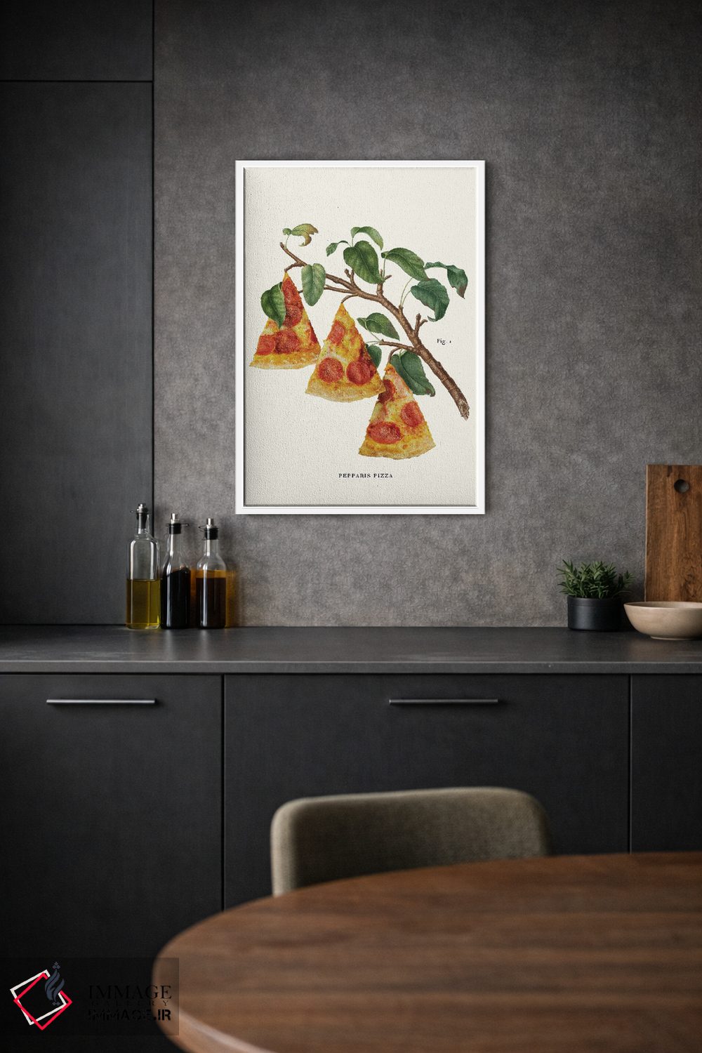 تابلو دکوراتیو "کارخانه پیتزا" اثر یوناس لوس - D1W