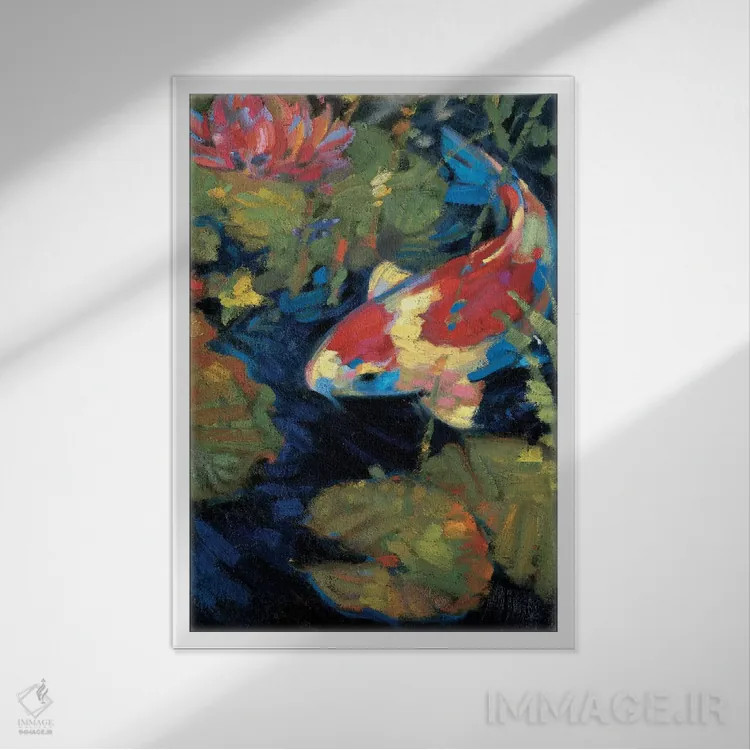 تابلو دکوراتیو "آرامش آسیایی II" اثر لیف استلوند - نمای قابدار سفید